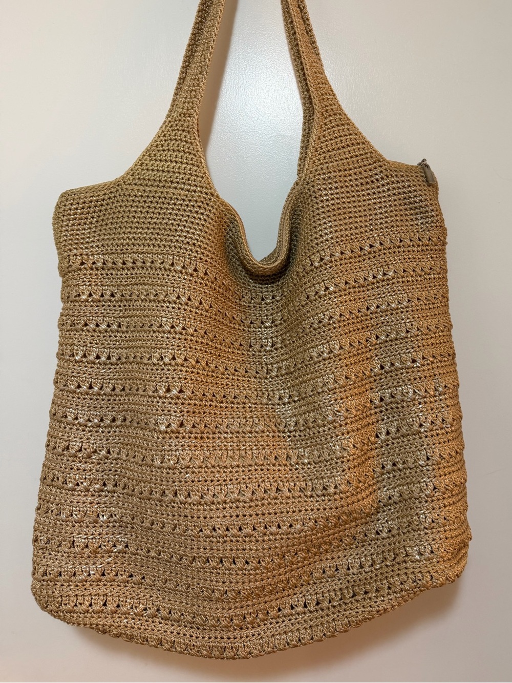 The Sak Woven Crochet Extra Large Tote - Tan